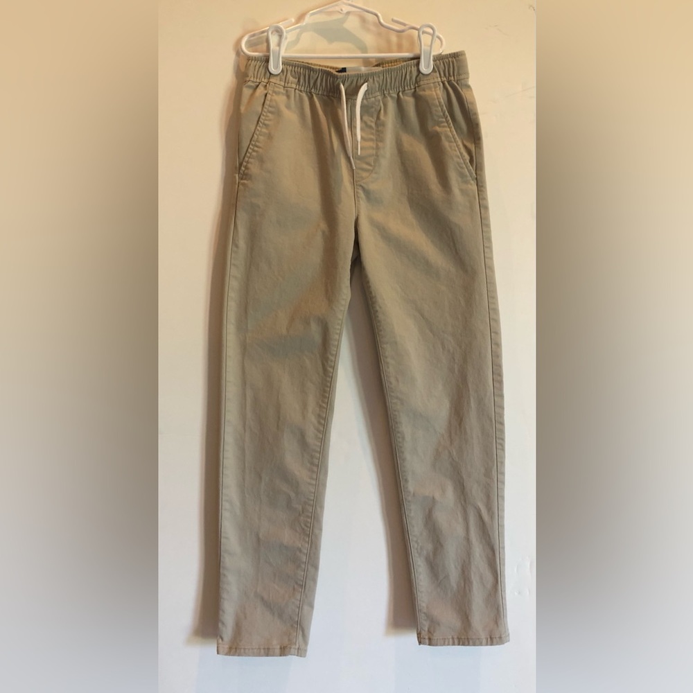 Old Navy Boy’s Slim Taper Pull-On Chino Pants, A Stones Throw, Size L(10-12)